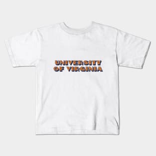 uvirginia glitter lettering Kids T-Shirt